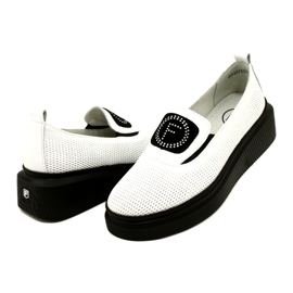 Filippo White Stylish Leather Women's Shoes DP4572/23 WH 4
