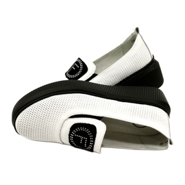 Filippo White Stylish Leather Women's Shoes DP4572/23 WH 5