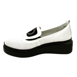 Filippo White Stylish Leather Women's Shoes DP4572/23 WH 2