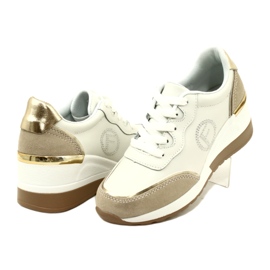 Filippo DP4660/23 WH BE women's sports lace-up shoes White and Beige 4