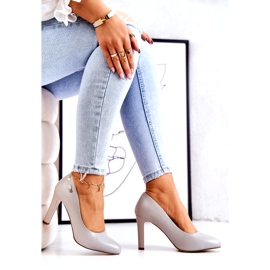 Women's pumps On a Heel Gray Sergio Leone Campbell grey 4