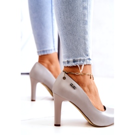 Women's pumps On a Heel Gray Sergio Leone Campbell grey 3