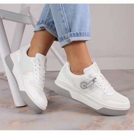 Women's sports shoes laced white Big Star LL274A024 1