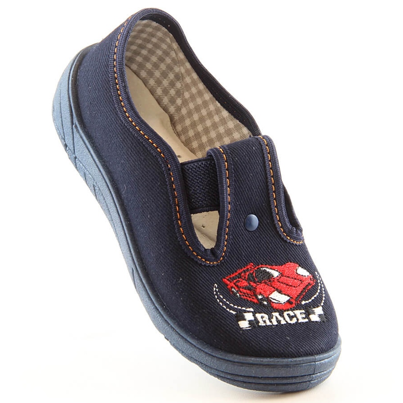 Boys slippers for kindergarten school Nazo N017ADW blue 1