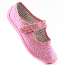 Ballerina slippers for kindergarten girls pink Nazo N001ECW 1 Ballerina slippers for kindergarten girls pink Nazo N001ECW 1