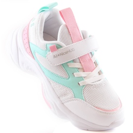 Atletico Girls' sports shoes with velcro white AbcKids B011310235 1 Atletico Girls' sports shoes with velcro white AbcKids B011310235 1