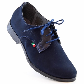 Navy blue Kornecki 6120 boys formal shoes 1 Navy blue Kornecki 6120 boys formal shoes 1