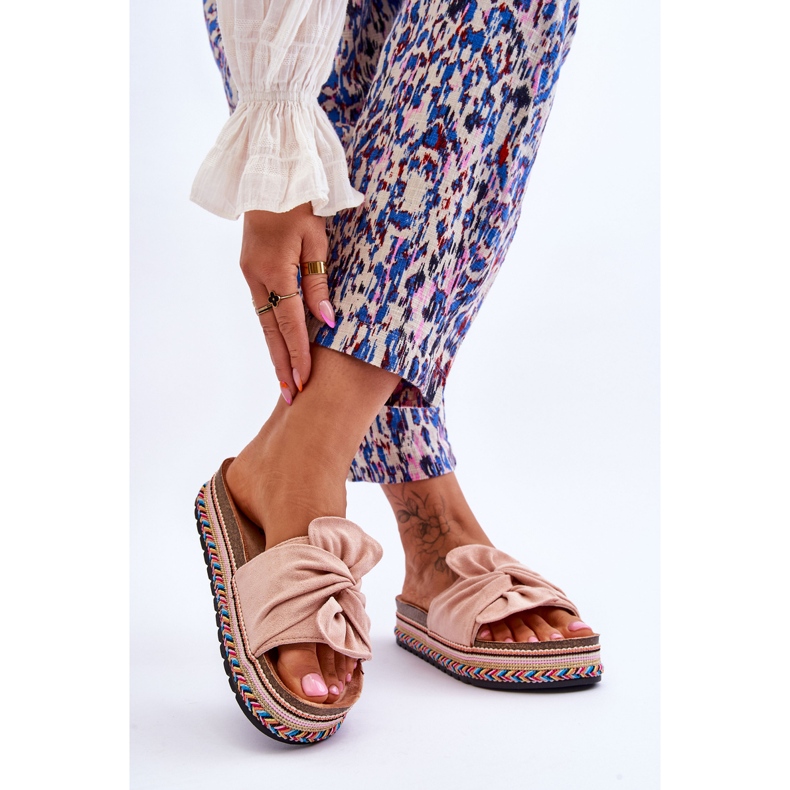 Women's Slippers On A Massive Platform Light Pink Terisa 2