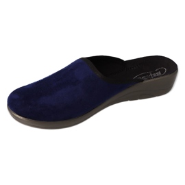 Befado women's pu slippers 552D019 navy blue 1