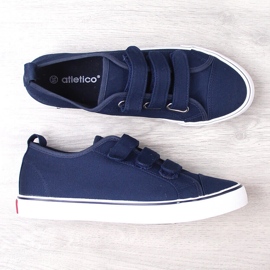 Atletico 19759 navy blue velcro sneakers 2