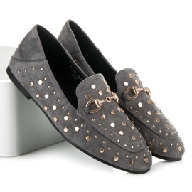 Sergio Todzi Loafers With Rhinestones grey 1