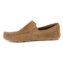 Olivier Men's shoes moccasin 906 for the summer beige 2