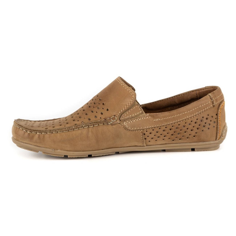 Olivier Men's shoes moccasin 906 for the summer beige 2
