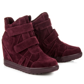 J. Star Velcro suede sneakers red 1 J. Star Velcro suede sneakers red 1