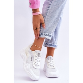 Women's Fabric Sports Shoes Memory Foam System Big Star LL274A064 White 1