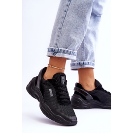 Women's Fabric Sports Shoes Memory Foam System Big Star LL274A065 Black 2