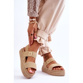 Women's Sandals Big Star LL274858 Beige brown 2