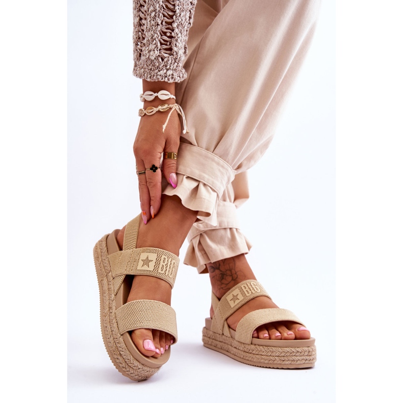 Women's Sandals Big Star LL274858 Beige brown 2