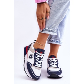 Women's Sneakers Memory Foam System Big Star LL274538 White-Navy blue 1