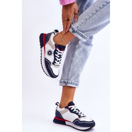 Women's Sneakers Memory Foam System Big Star LL274538 White-Navy blue 2