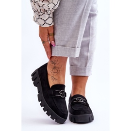 Vinceza Suede Women's Loafers Black Sanvi 1