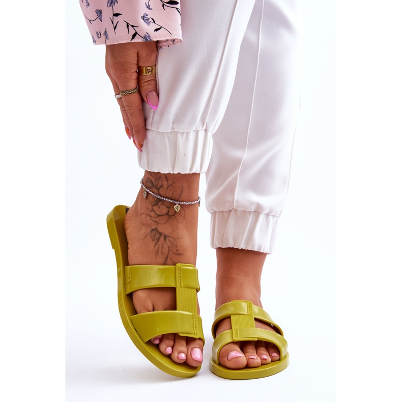 Fashionable Vegan Slippers ZAXY JJ285261 Green 1