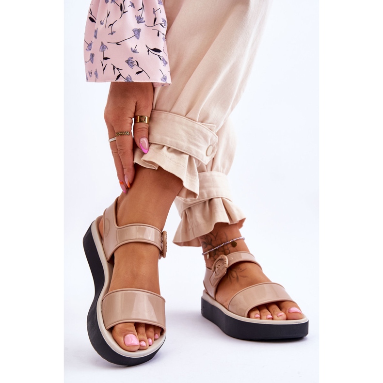 ZAXY Fragrant Hypoallergenic Sandals JJ285240 Beige-Black 2 ZAXY Fragrant Hypoallergenic Sandals JJ285240 Beige-Black 2