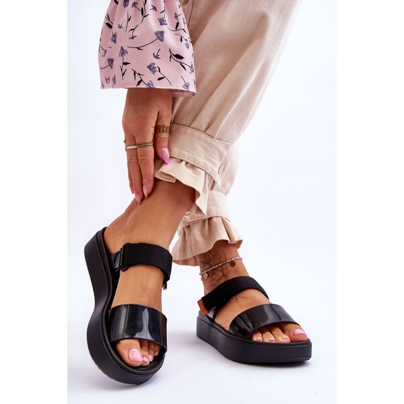 ZAXY Vegan Velcro Sandals HH285282 Black 2 ZAXY Vegan Velcro Sandals HH285282 Black 2