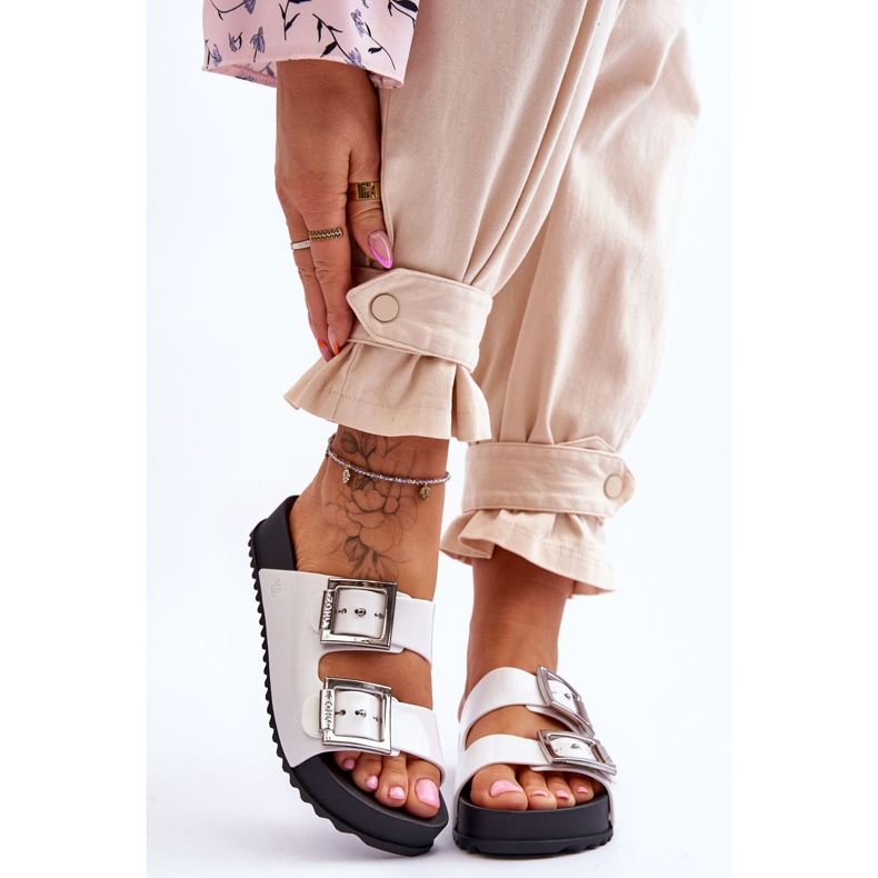 Women's Smooth Slippers ZAXY HH285159 White 1