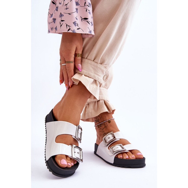 Women's Smooth Slippers ZAXY HH285159 White 2