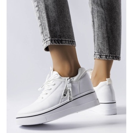 BM White low wedge sneakers from Mathieu 2