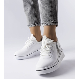 BM White low wedge sneakers from Mathieu 1