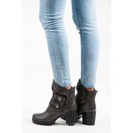 Vinceza High Boots With Velcro grey 1