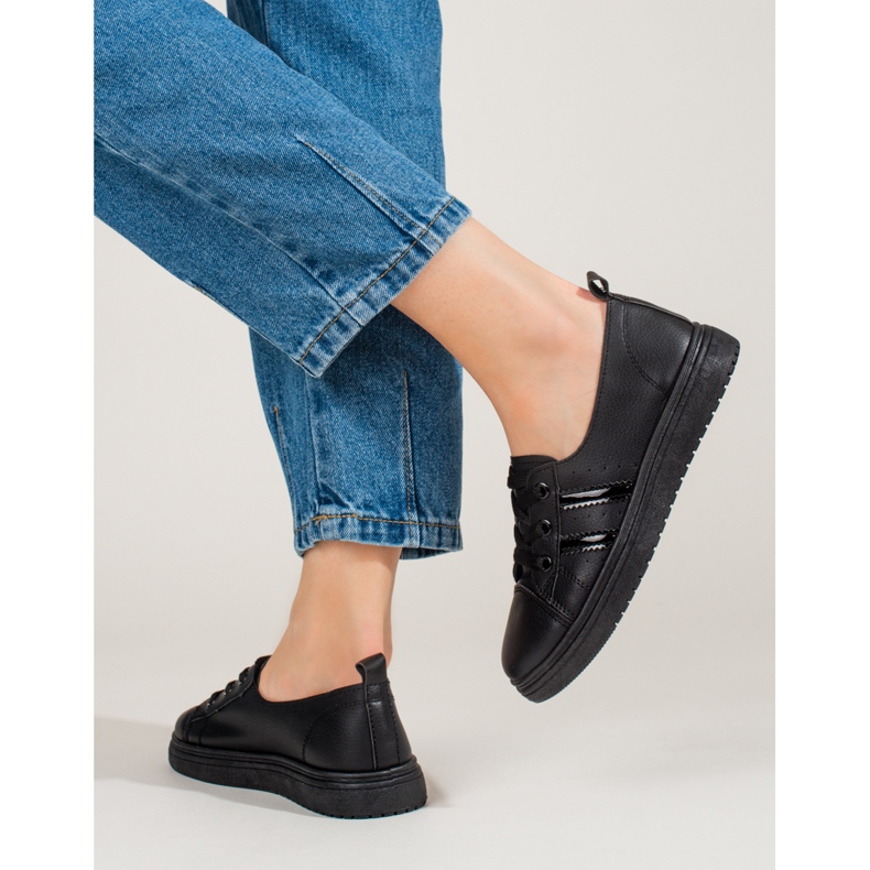 Women's sports shoes Shelovet black sneakers 2 Women's sports shoes Shelovet black sneakers 2