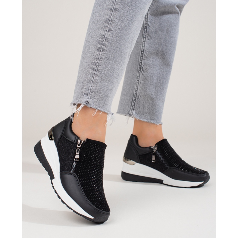 Women's black Shelovet sneakers 1