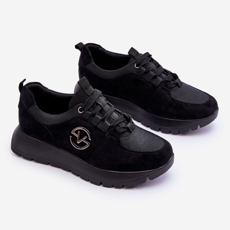 Vinceza Women's Platform Sports Shoes Black Aisha 1 Vinceza Women's Platform Sports Shoes Black Aisha 1