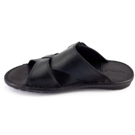 Polbut Black SA05 men's slippers 2