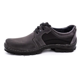 Polbut Gray men's leather shoes K19 grey 1