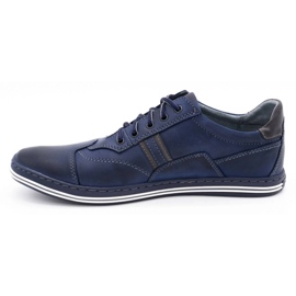 Polbut 1801 navy blue casual men's shoes 1