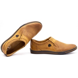 Polbut Men's shoes leather 362 Per red multicolored orange 1