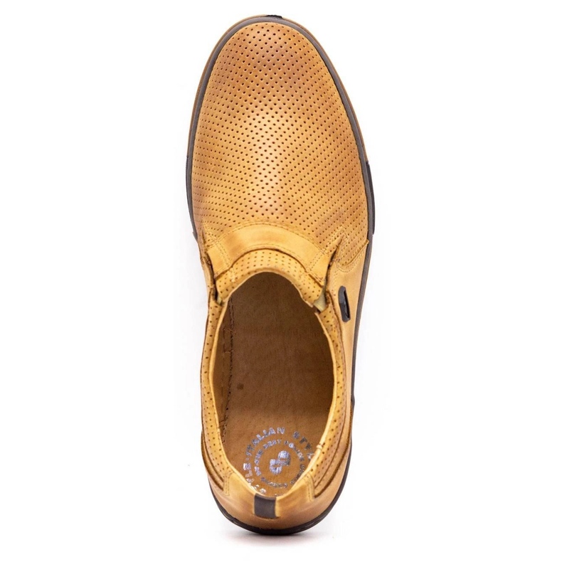 Polbut Men's shoes leather 362 Per red multicolored orange 2