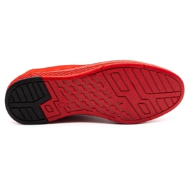 Polbut Men's leather casual shoes K24 red nubuck 1