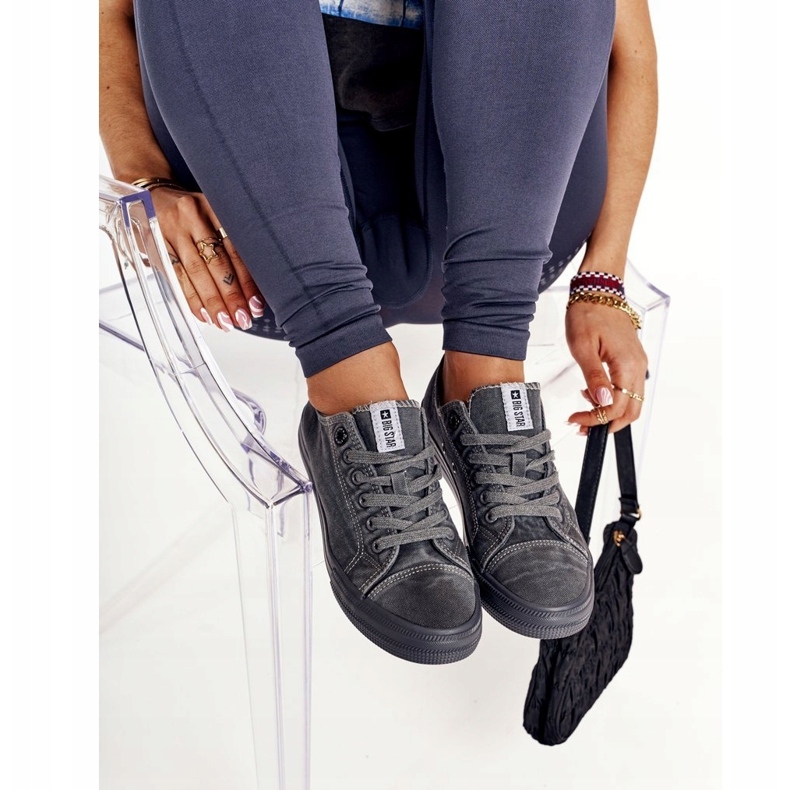 Women's Sneakers Big Star Dark Gray DD274440 grey 2