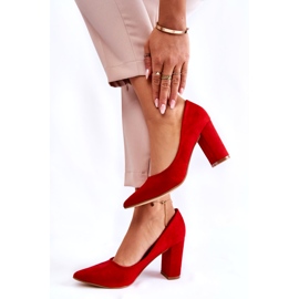 Seastar Classic Suede Pumps On A Red Kendra Bar 3
