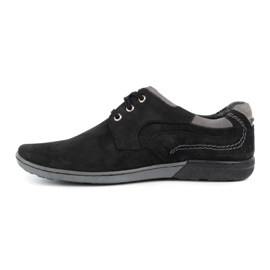 KOMODO Men's leather casual shoes 861L black 1