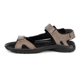ŁUKPOL Men's leather sandals 832 gray grey 1