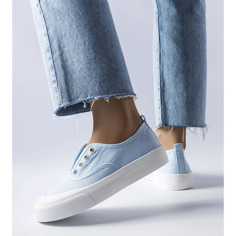 Blue slip-on sneakers from Rabican 1