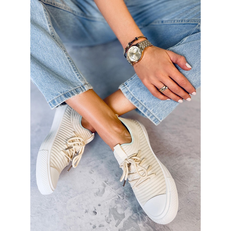 BM Bruni LT.BEIGE women's sock sneakers 2