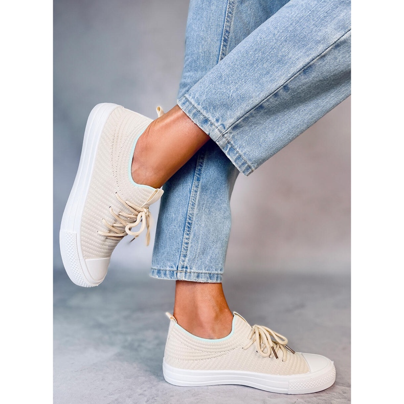 BM Bruni LT.BEIGE women's sock sneakers 1