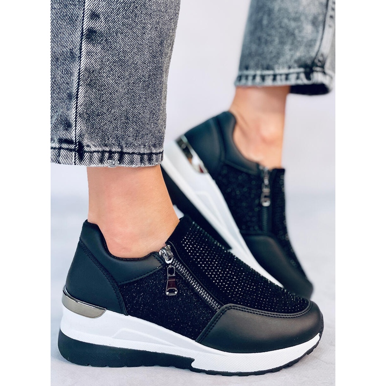 Atwood Black wedge sneakers 2
